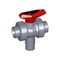 3-Way ball valve Series: 543 ABS Horizontal Glued sleeve